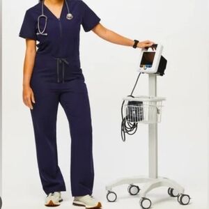 Figs Catarina Carribean Blue Jumpsuit